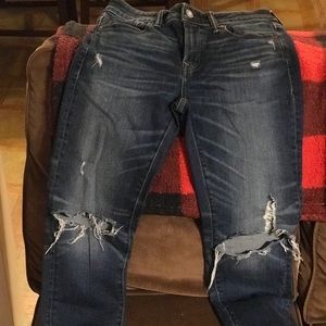 American Eagle ripped skinny jeans